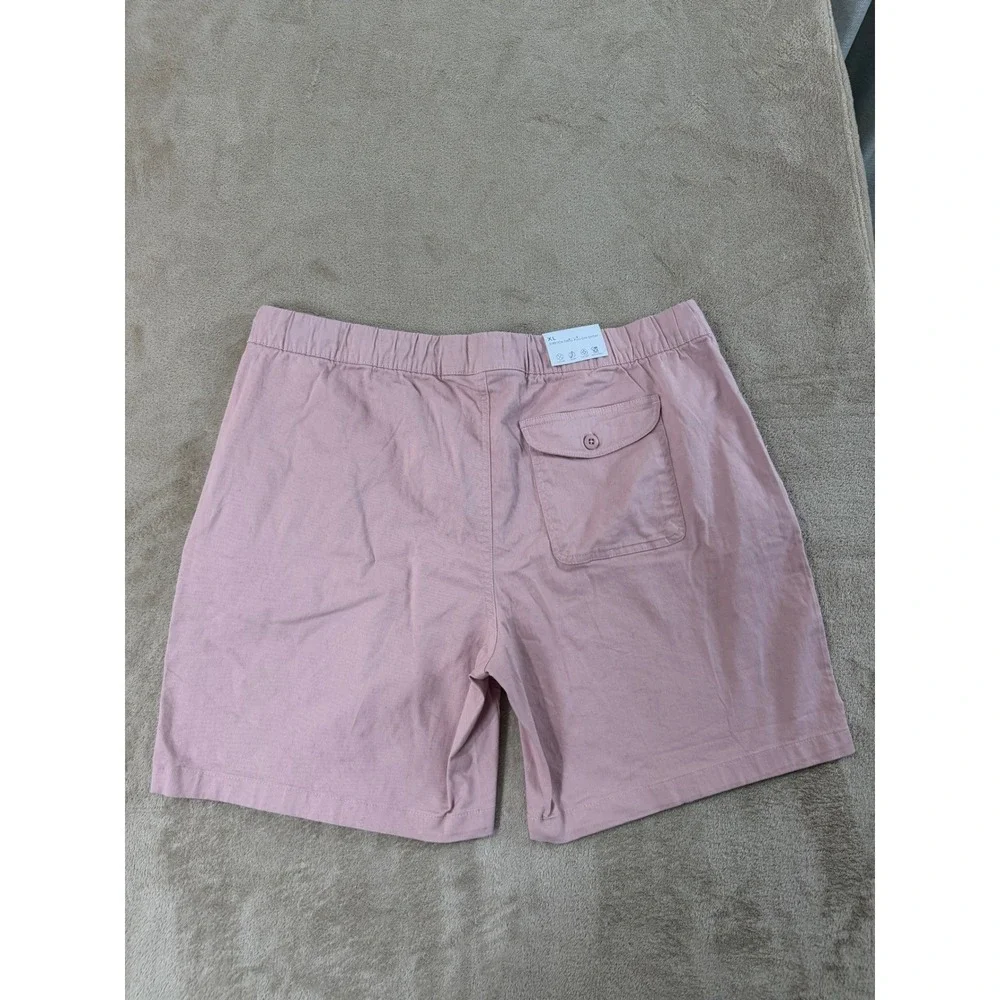Onia Stretch Twill Pull On‎ Shorts Mens Size XL Baked Clay Pink Performance NEW